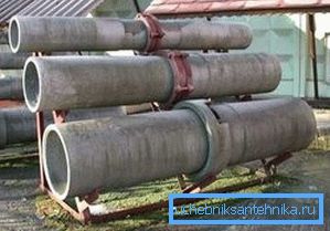 Tubo di cemento-amianto 500x210 mm (involucro)