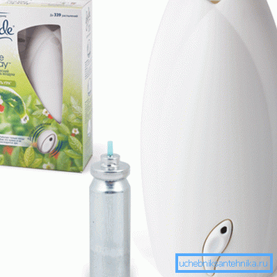 Deodorante per ambienti automatico con cartucce sostituibili Deodorante per ambienti automatico con cartucce sostituibili