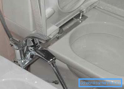 Sedile del water del bidet con il miscelatore Sedile del water del bidet con il miscelatore