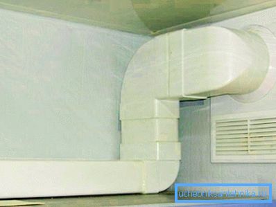 Ventilazione del tubo in PVC per uso domestico in cucina Ventilazione del tubo in PVC per uso domestico in cucina