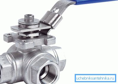 Rubinetto in acciaio inox a tre vie per uso domestico Rubinetto in acciaio inox a tre vie per uso domestico