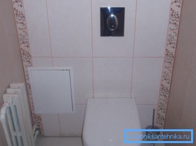Attraverso il portello è facile raggiungere le valvole, bloccando l'acqua. Attraverso il portello è facile raggiungere le valvole, bloccando l'acqua.