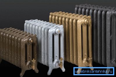 Anche le batterie in ghisa sono fabbricate in sezione Anche le batterie in ghisa sono fabbricate in sezione
