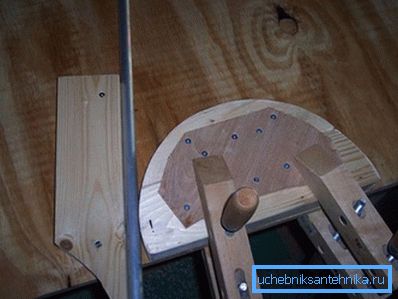 Dispositivo in legno per profilo di piegatura e tubi tondi Dispositivo in legno per profilo di piegatura e tubi tondi