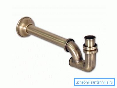 Sifone in ottone di design Sifone in ottone di design