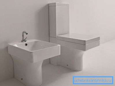 Abbastanza spesso, tali forniture includono un bidet basso, che è essenzialmente un lavabo basso o una piccola vasca da bagno.