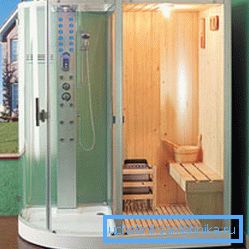 Doccia e sauna in uno Doccia e sauna in uno