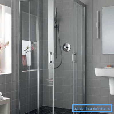 Angolo doccia 110x90 cm con porte scorrevoli Angolo doccia 110x90 cm con porte scorrevoli