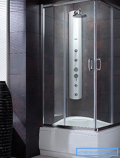 Angolo doccia con un vassoio alto 80x80 - i classici non perderanno mai rilevanza Angolo doccia con un vassoio alto 80x80 - i classici non perderanno mai rilevanza