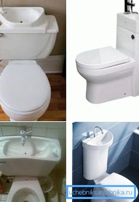 Due in uno wc e lavandino - un set perfetto per i piccoli bagni Due in uno wc e lavandino - un set perfetto per i piccoli bagni