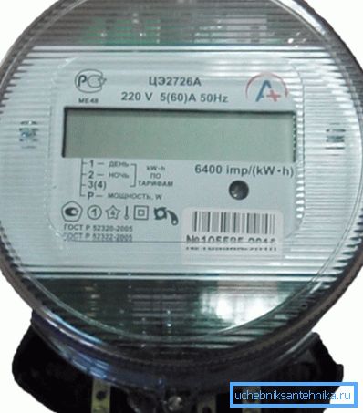 Contatore elettrico a due tariffe. Contatore elettrico a due tariffe.