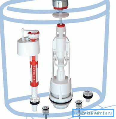 Un'altra versione del design con l'ingresso inferiore di acqua nel serbatoio Un'altra versione del design con l'ingresso inferiore di acqua nel serbatoio