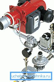 Foto del bruciatore, progettato per funzionare a combustibile liquido Foto del bruciatore, progettato per funzionare a combustibile liquido