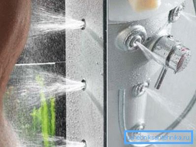 Getti idromassaggio in azione. Getti idromassaggio in azione.