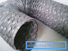 Manicotto di ventilazione ondulato