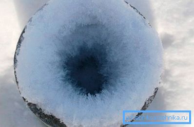 906 Tubo del ventilatore bloccato dal gelo