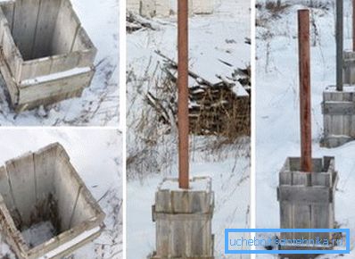Realizzare colonne di cemento in base al materiale che era in uso Realizzare colonne di cemento in base al materiale che era in uso