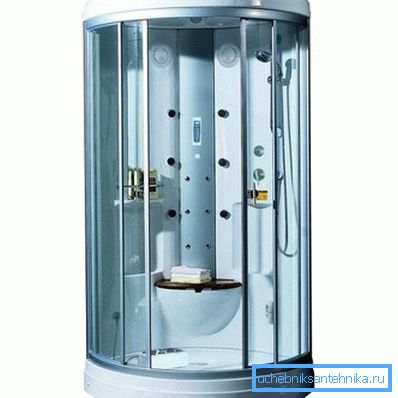Cabina con servizi igienici integrati Cabina con servizi igienici integrati