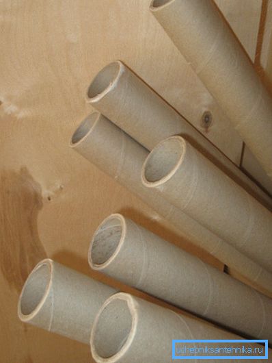 Tubi di cartone di linoleum Tubi di cartone di linoleum