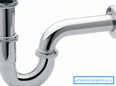 Valvola classica per l'acqua della fogna a forma di ginocchio