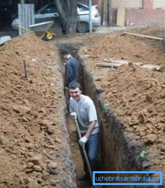 Scavando una trincea Scavando una trincea