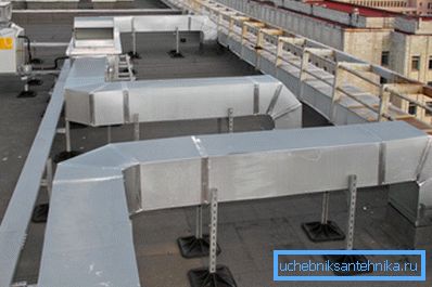 Fissaggio dei condotti di ventilazione all'esterno dell'edificio Fissaggio dei condotti di ventilazione all'esterno dell'edificio