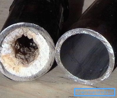 Intasamento foto amatoriale formatosi nel tubo nel tempo Intasamento foto amatoriale formatosi nel tubo nel tempo