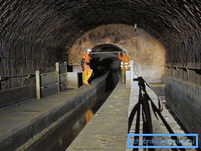 Canale principale della fogna Canale principale della fogna