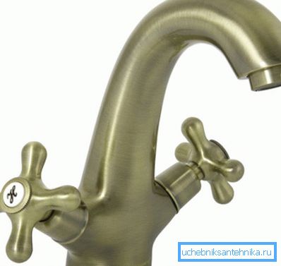 Manzzaro Sempre - rubinetto lavabo - bronzo antico Manzzaro Sempre - rubinetto lavabo - bronzo antico