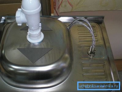 Montare scarico, sifone e miscelatore. Montare scarico, sifone e miscelatore.