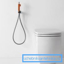 2920 Nella foto: una doccia igienica con miscelatore a incasso - un chiaro esempio di minimalismo elegante in bagno.
