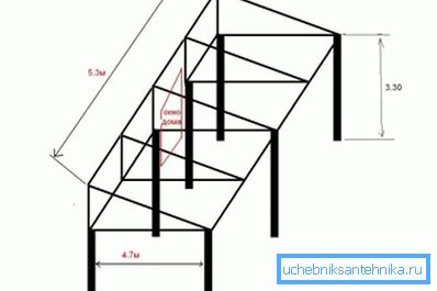 La foto ha una base del tetto a shed. La foto ha una base del tetto a shed.