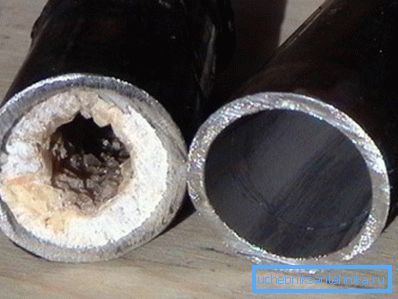Nella foto - sedimenti che portano al fallimento delle fogne