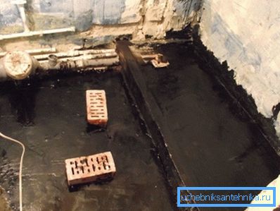 Nella foto - un esempio di impermeabilizzazione Nella foto - un esempio di impermeabilizzazione