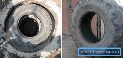 Sulla foto - pozzo di scarico delle gomme Sulla foto - pozzo di scarico delle gomme
