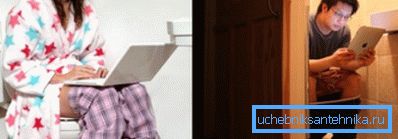L'uomo passa molto tempo in bagno L'uomo passa molto tempo in bagno