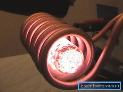 Riscaldamento di un nucleo ferromagnetico in un induttore. Riscaldamento di un nucleo ferromagnetico in un induttore.