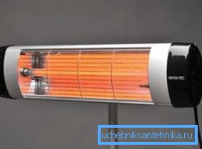 Riscaldatore con emettitore a infrarossi ad alta temperatura. Riscaldatore con emettitore a infrarossi ad alta temperatura.