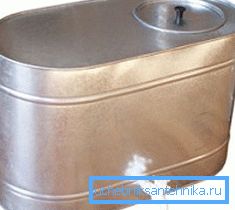 Serbatoio di stoccaggio galvanizzato per acqua con un rubinetto da 95 litri Serbatoio di stoccaggio galvanizzato per acqua con un rubinetto da 95 litri