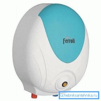 Scaldabagno accumulatore 5 litri sopra il lavandino Ferroli Hot Dog HD 5.5 Scaldabagno accumulatore 5 litri sopra il lavandino Ferroli Hot Dog HD 5.5