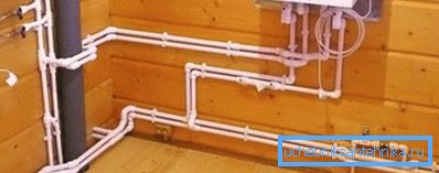 Distribuzione esterna di acqua fredda, fornitura di acqua calda e riscaldamento con polipropilene Distribuzione esterna di acqua fredda, fornitura di acqua calda e riscaldamento con polipropilene