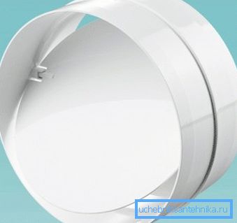 La valvola di non ritorno per la ventilazione naturale non consente l'aria esterna quando è spenta