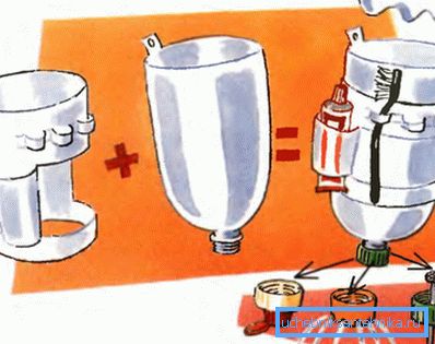 Soluzione molto interessante e versatile: una doccia multifunzionale e comoda fatta di bottiglie di plastica con le proprie mani. Soluzione molto interessante e versatile: una doccia multifunzionale e comoda fatta di bottiglie di plastica con le proprie mani.