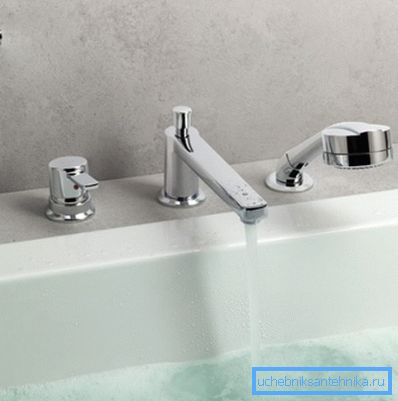 Miscelatore monocomando (joystick) - vasca da bagno integrata Miscelatore monocomando (joystick) - vasca da bagno integrata