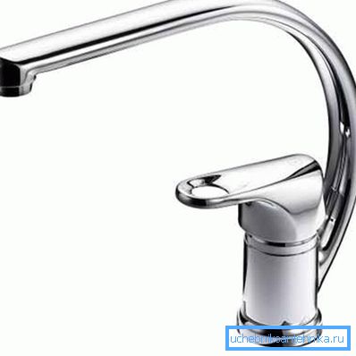 Miscelatore monocomando per lavello con bocca alta Miscelatore monocomando per lavello con bocca alta