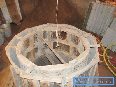 Cassaforma circolare in calcestruzzo