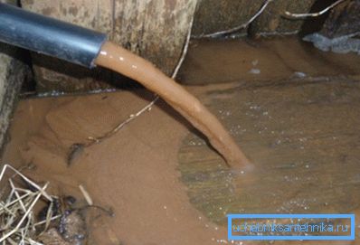 Deviazione dell'acqua durante la pulizia Deviazione dell'acqua durante la pulizia