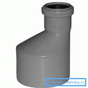 Adattatore con un diametro di 50 mm per 110 mm Adattatore con un diametro di 50 mm per 110 mm
