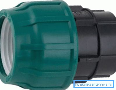 Manicotto di compressione in plastica per tubi in polietilene Manicotto di compressione in plastica per tubi in polietilene