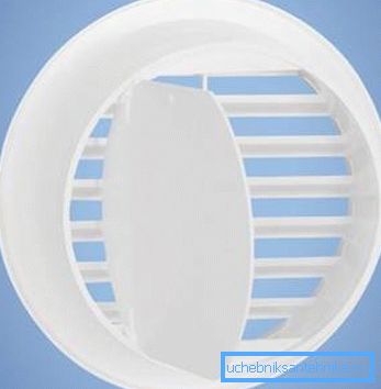 Griglia di ventilazione in plastica con valvola Griglia di ventilazione in plastica con valvola